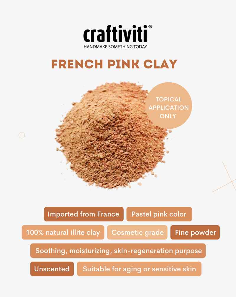 Organic French Pink Clay (Rose)