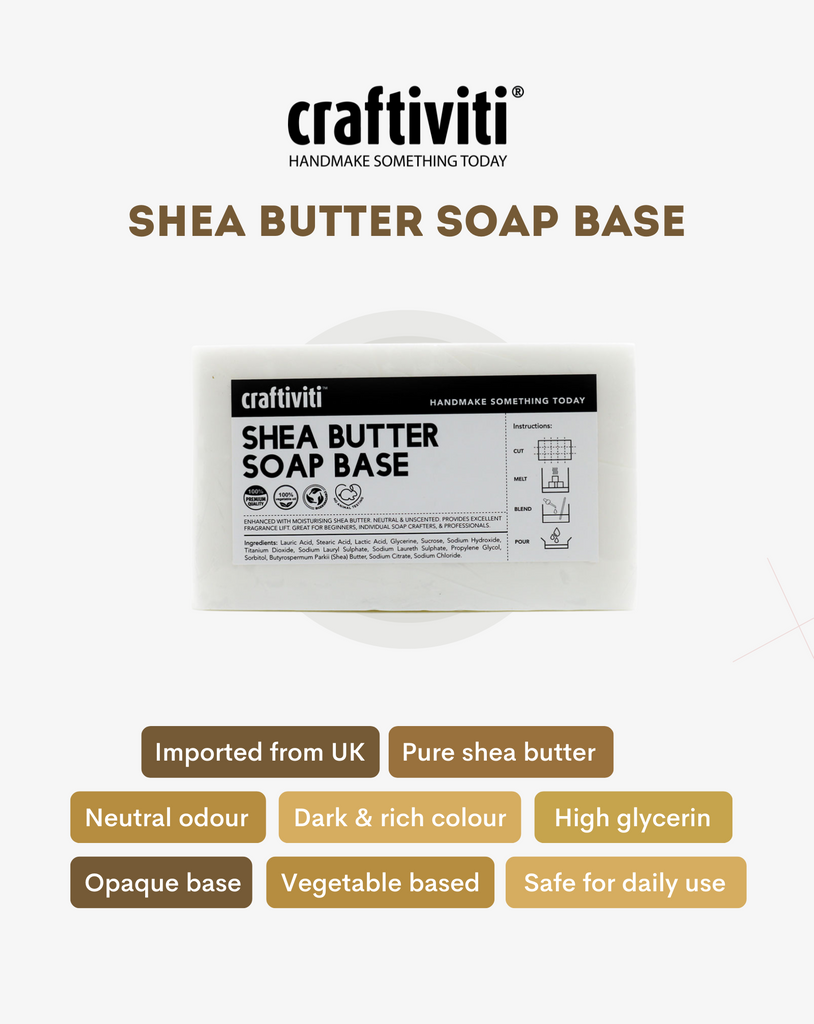 SOLIGT DIY Melt & Pour Shea Butter Soap Making Kit, Includes Shea Butter  Soap Base, Glass Measuring Cup, Liquid Dye