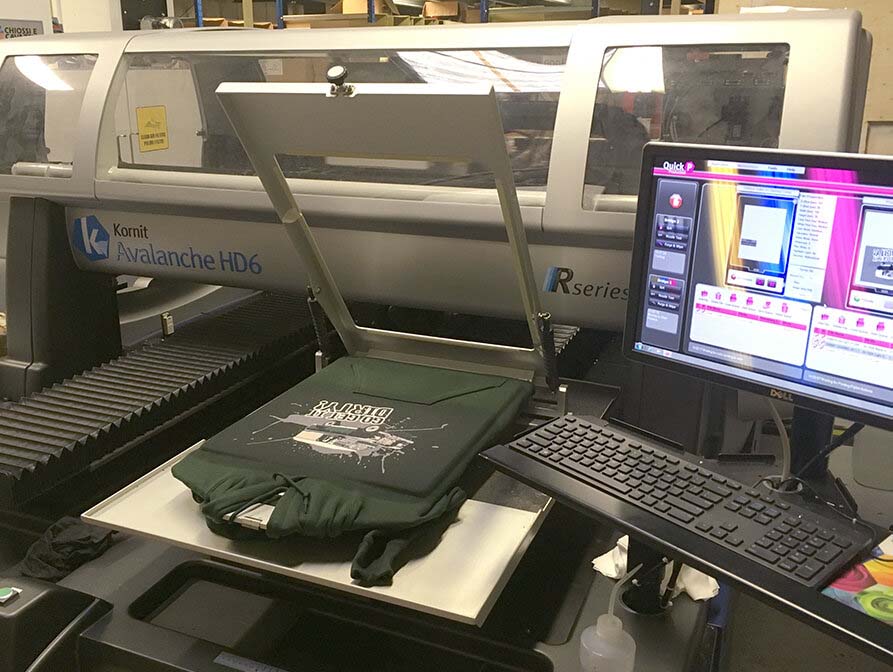 Direct to garment printing - DTG printing hoodies for Beaulieu Motor Museum