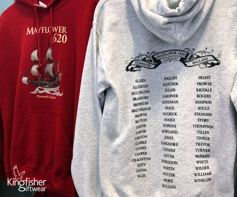 Mayflower-museum-hoodies-created-by-Kingfisher-Giftwear