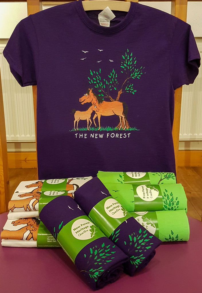 New-forest-Heritage-centre-t-shirts-produced-by-Kingfisher-Giftwear