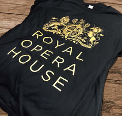 Royal Opera House black and gold t-shirt from Kingfisher Giftwear