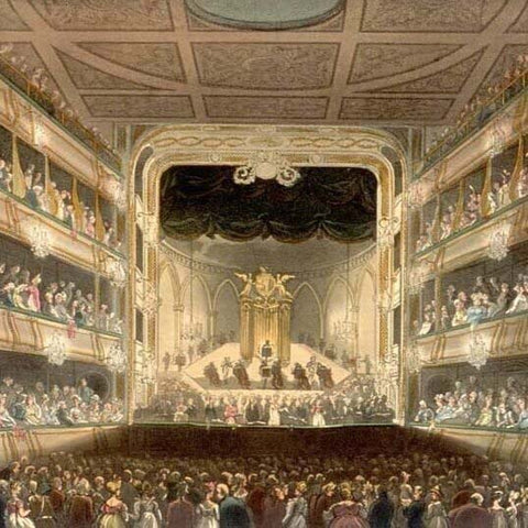 Illustrations of the first and second theatres - Royal Opera House