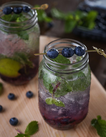 Refreshing summer mocktails made using fresh blueberries and Old harbor earl grey tea will help you beat the heat leaving you energetic and refreshed