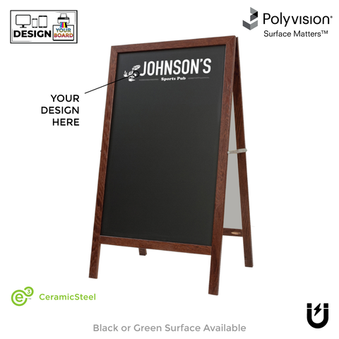 Child's Chalkboard & Whiteboard Ceramic Steel Easel