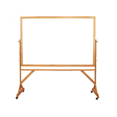 Wood Frame  Portable Ceramic Steel Whiteboard – New York Blackboard