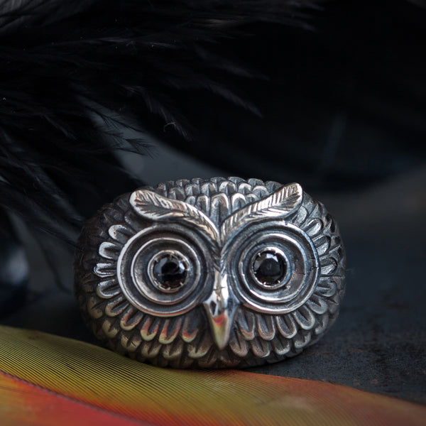 Catherine Hills Jewellery commission personalised owl ring