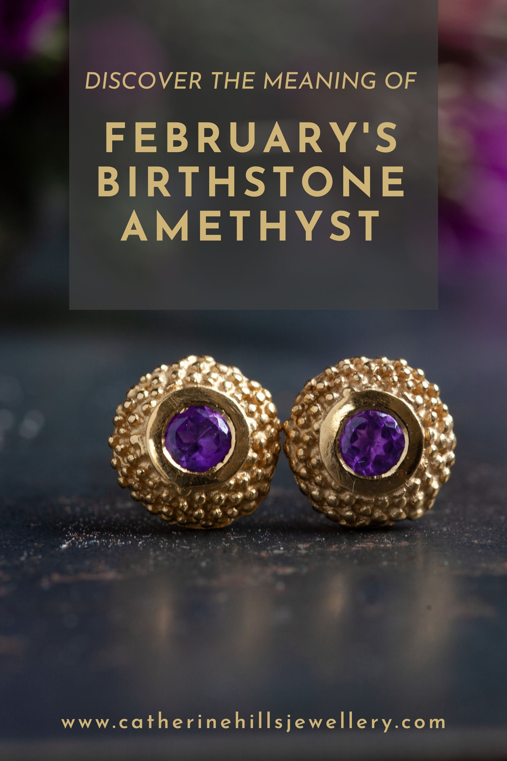 Februrary's birthstone amethyst