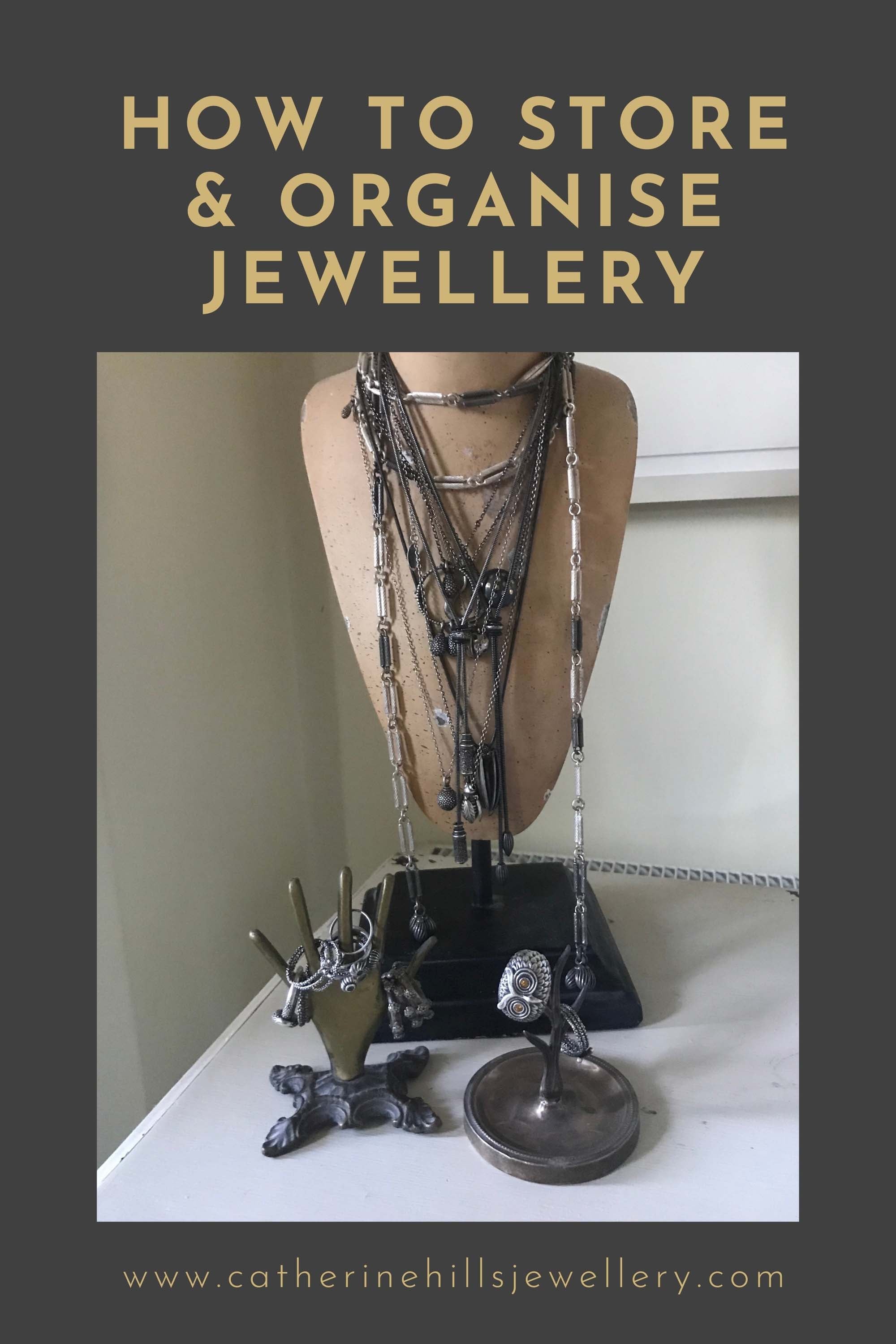 How to store and organise jewellery by Catherine Hills