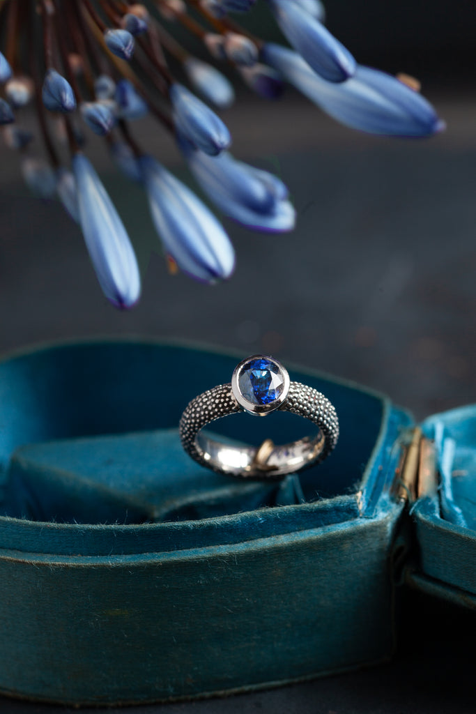Catherine Hills Jewellery - Redesigned sapphire engagement ring commission