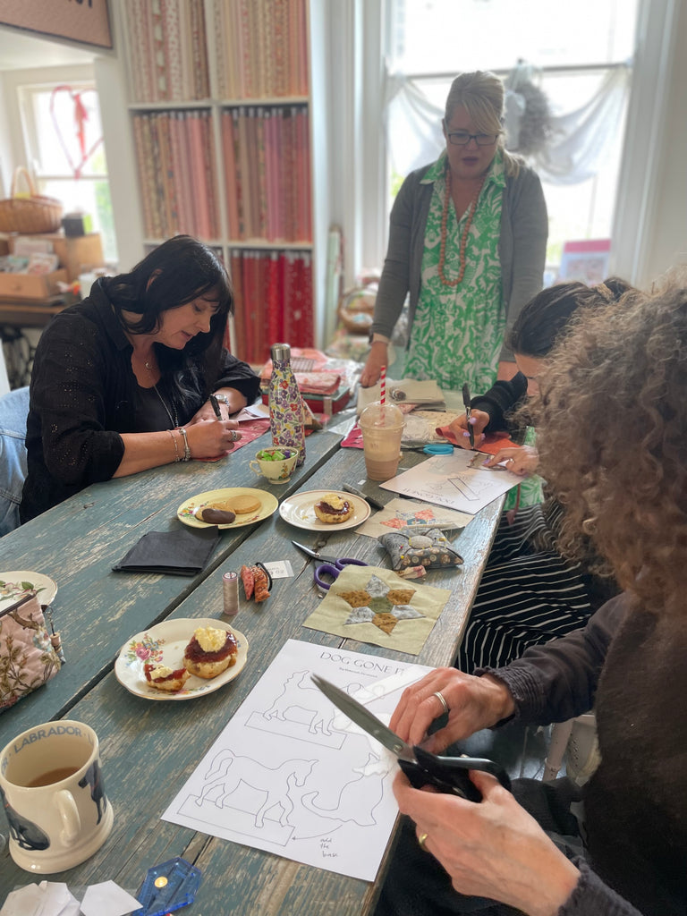 Quilting workshop with at Pincushion the pantiles tunbridge wells 