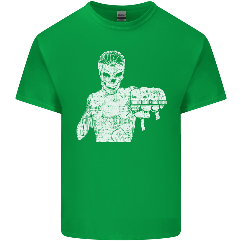 Street Fighter MMA Bare Knuckle Fighting Mens Cotton T-Shirt Tee Top Irish Green