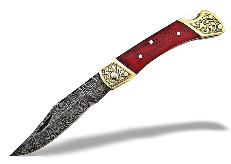 Bmk-501 Magnum 4.75 Inches Damascus Laguiole Knife