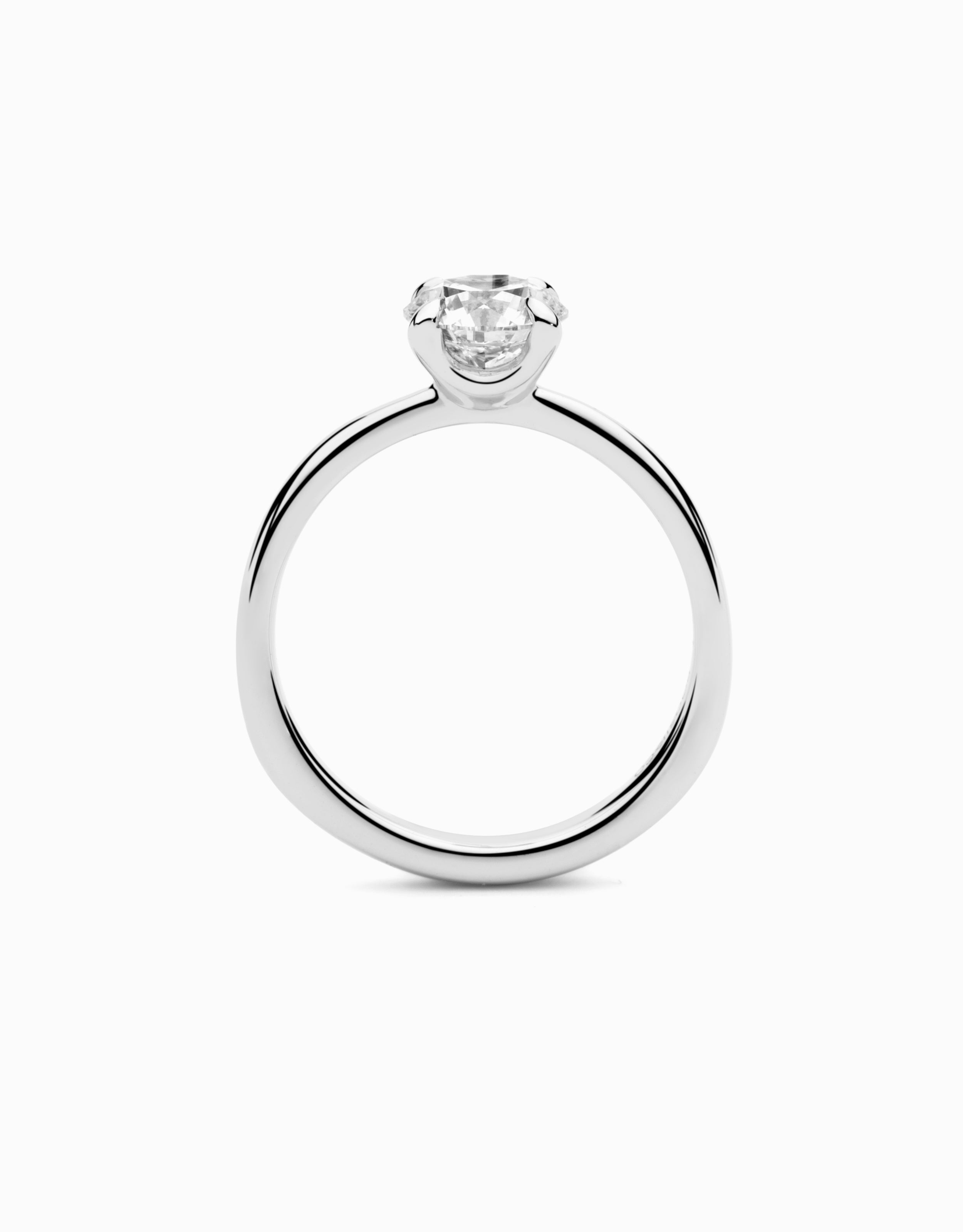 Order White Gold Zirconia Wedding Ring Pure Love 3 mm | GLAMIRA.com