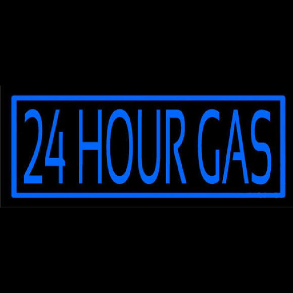 24 Hour Gas Handmade Art Neon Sign