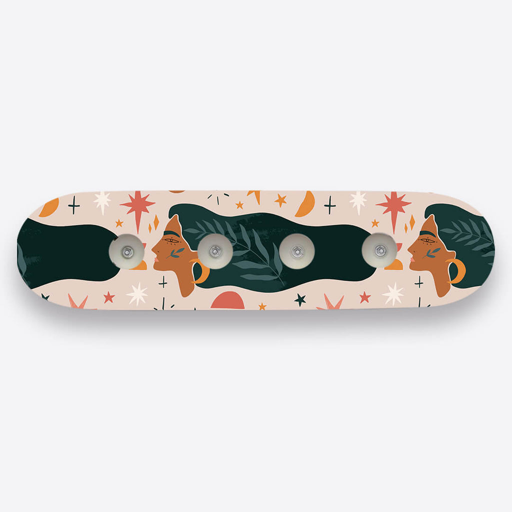 Earth Day VIII | Boho Aesthetic Skateboard Deck Wall Art | Skatourday