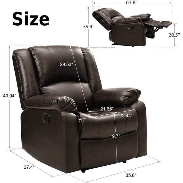 soulout recliner chair size