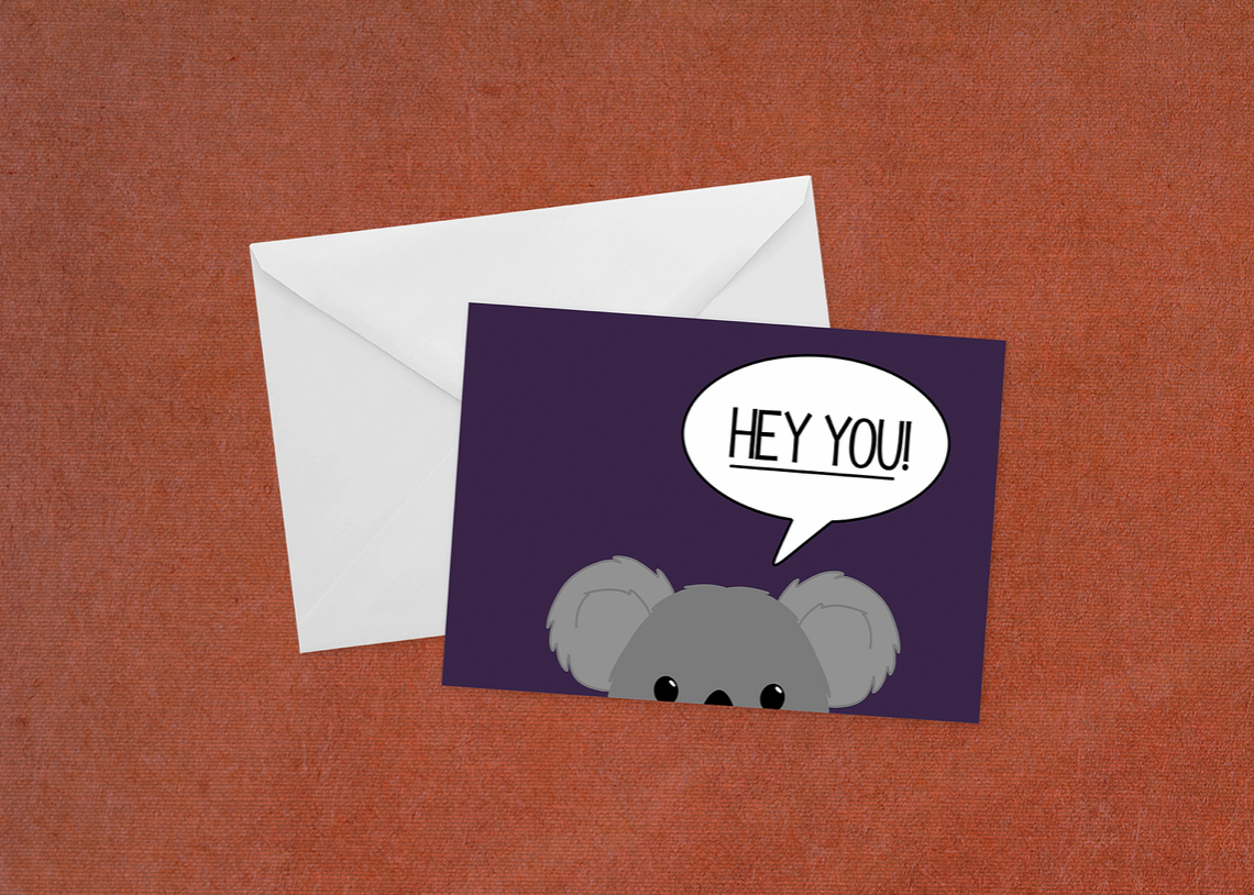 Hey You (Koala - Flat Card