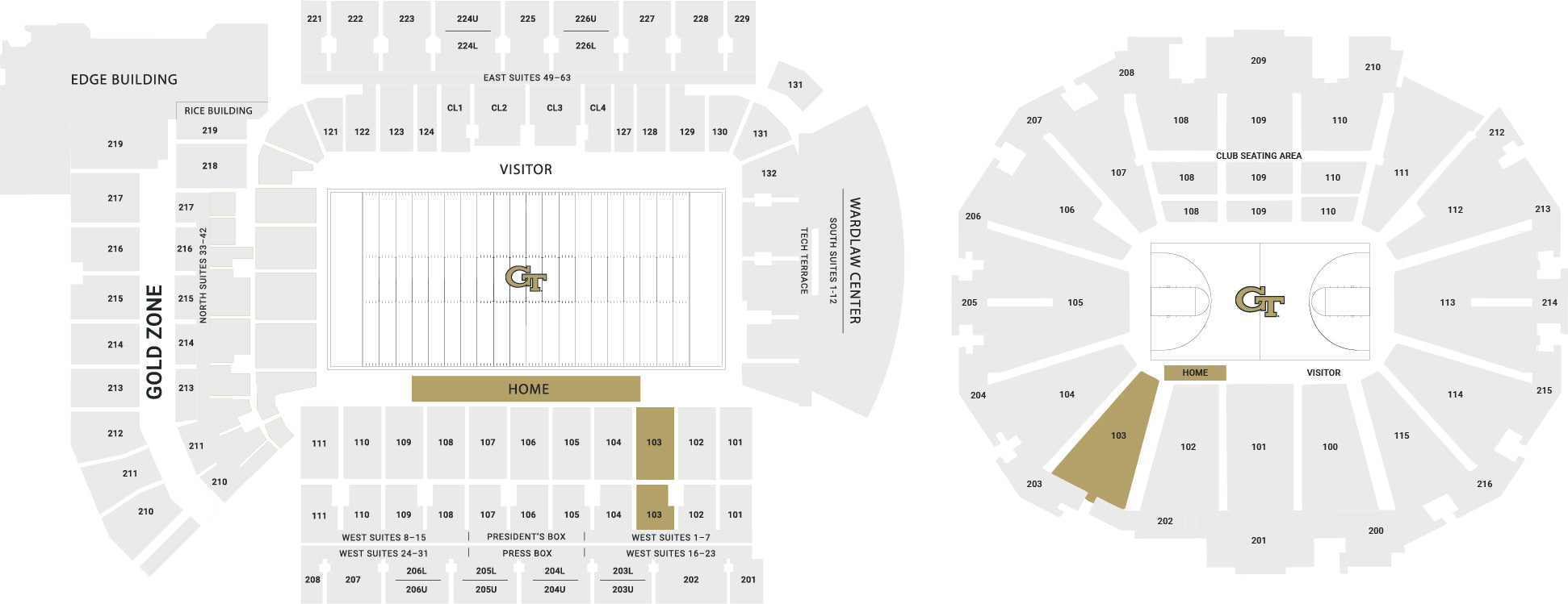 Bobby Dodd Stadium and McCamish Pavilion