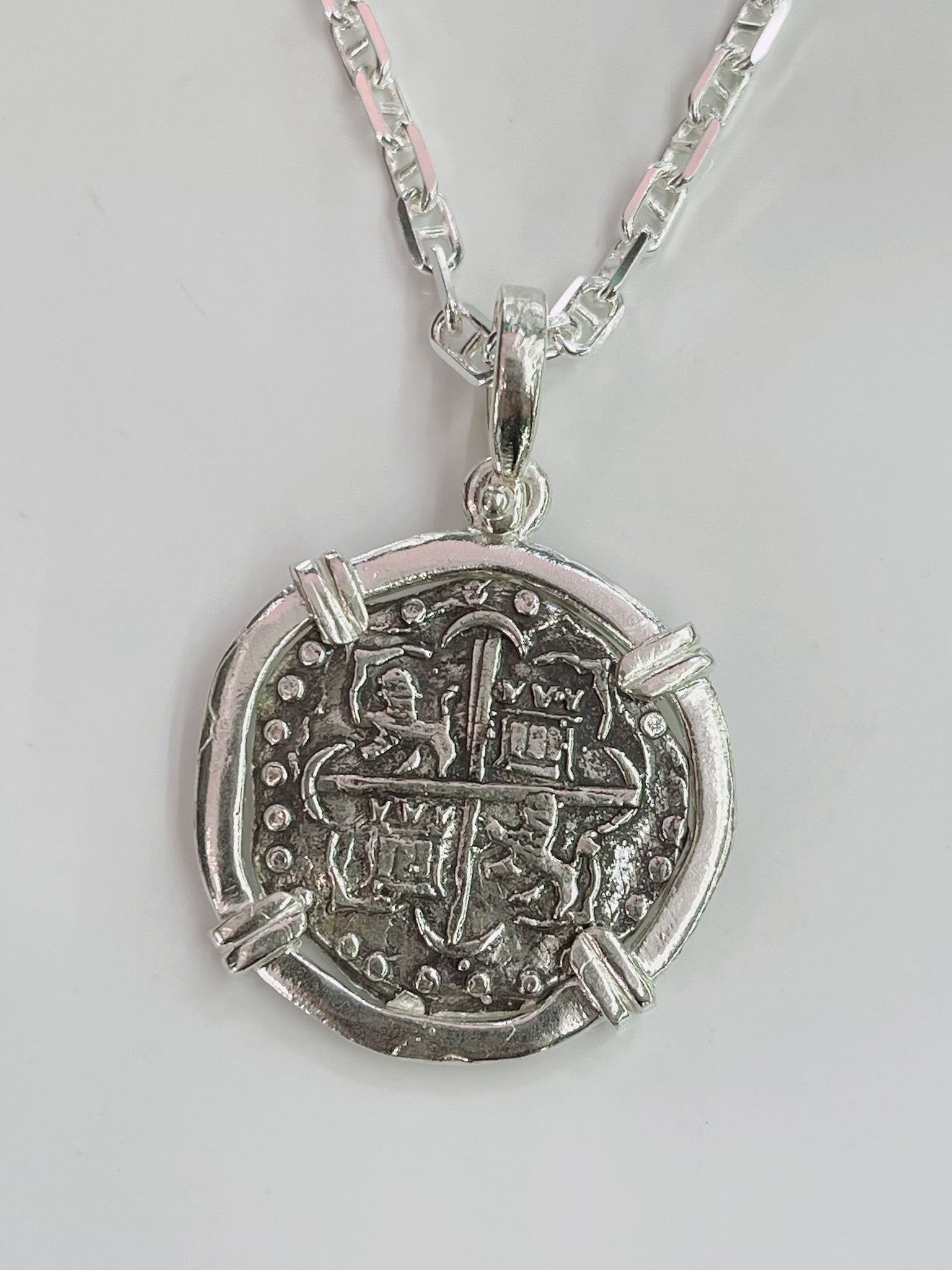 ATOCHA SHIPWRECK SILVER COIN PENDANT – Gold And Silver Creations Key West