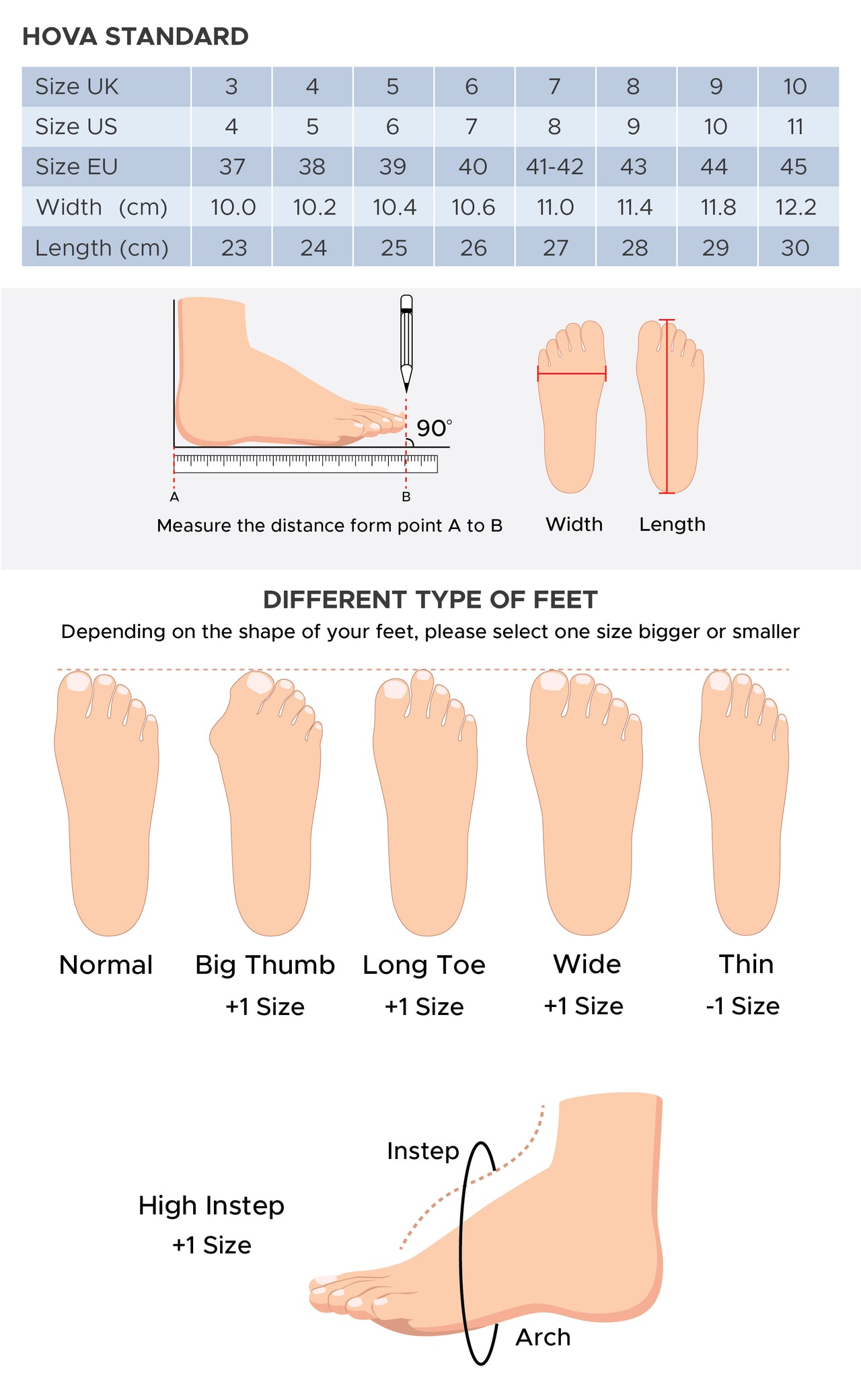 Size Chart For Women Slippers