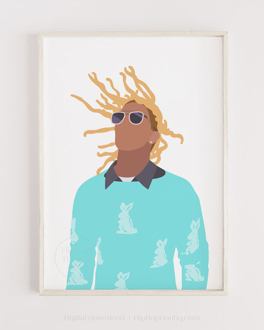 Buy Juice Wrld Art Rap Singer Wall Decor 12x18 Online at desertcartIsrael
