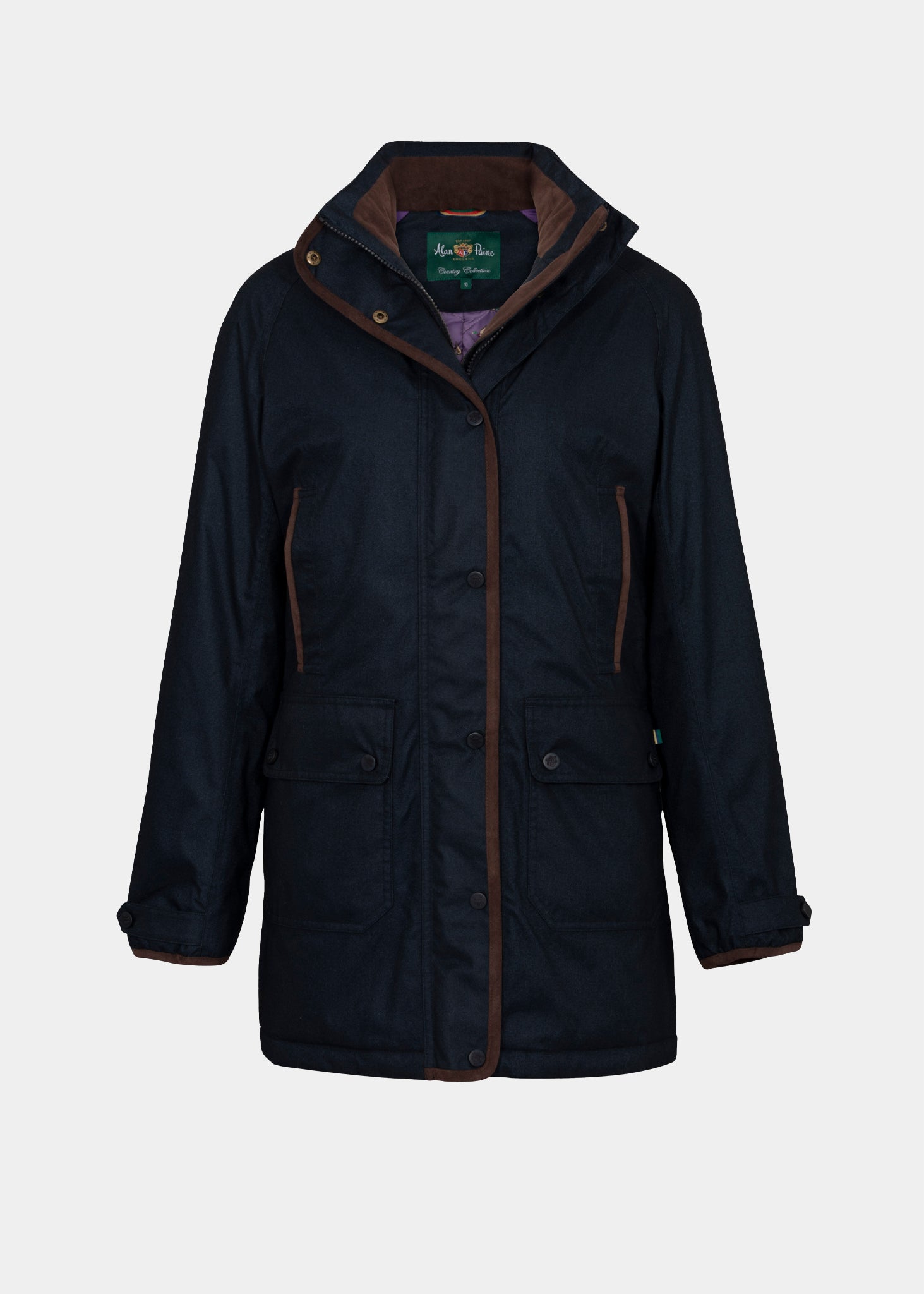 fernley ladies waterproof weekend coat navy