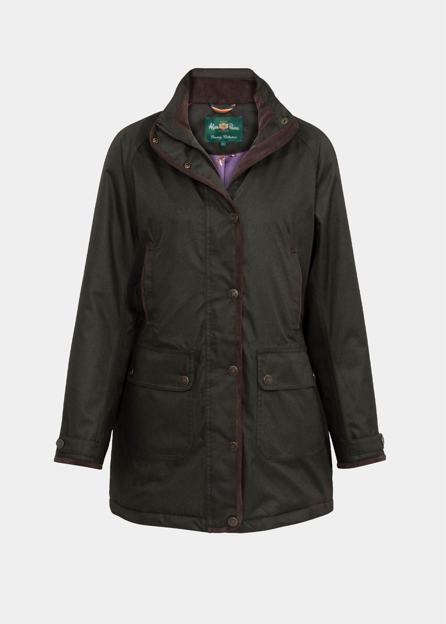 fernley ladies waterproof weekend coat woodland