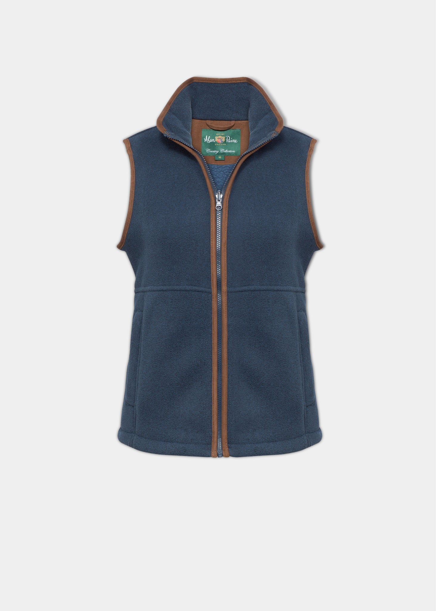 Aylsham Ladies Fleece Waistcoat In Dark Navy Alan Paine UK