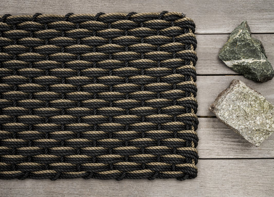 Charcoal Doormat, Maine Woven Rope Doormats