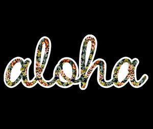 Live Aloha ~ Shaka Splatter  Sticker - Sunshine + Saltwater