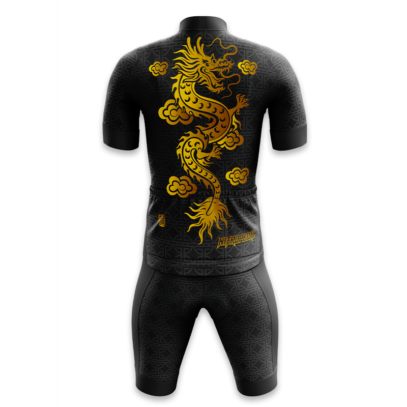 gold cycling jersey