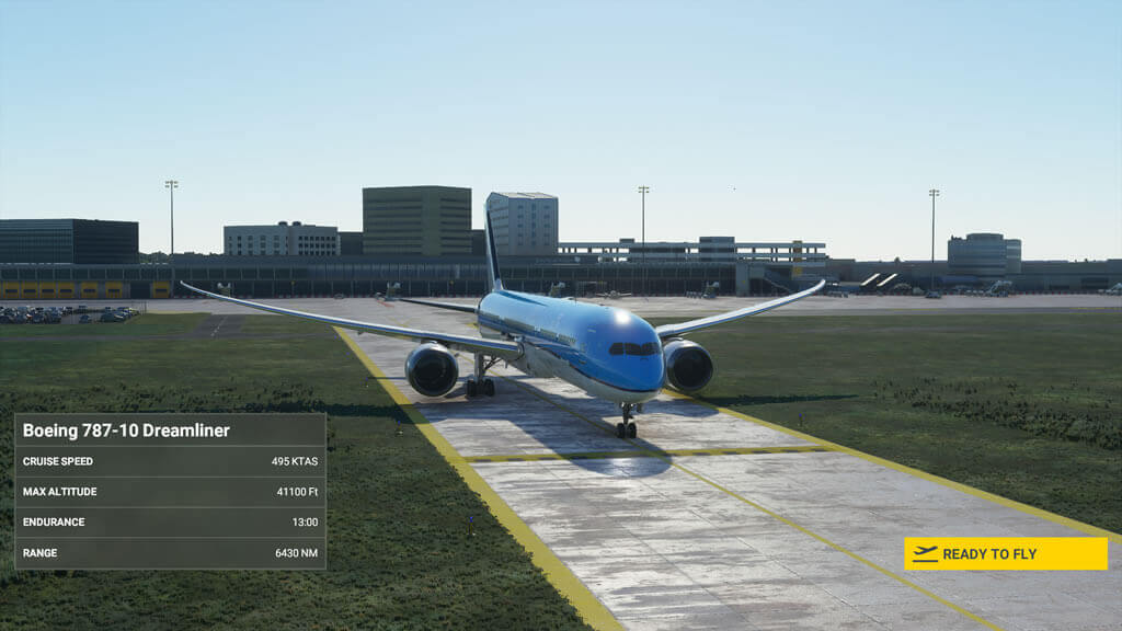 B787 op Eindhoven Airport (Microsoft Flight Simulator 2020)