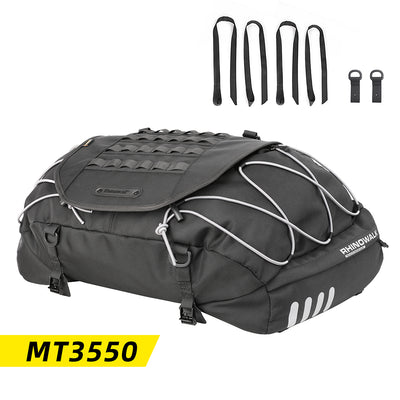 Rhinowalk Motor Pannier Bag 10/20/30L Multifunctional Waterproof Rear Rack  Trunk Motorcycle Seat Bag, Black 10L