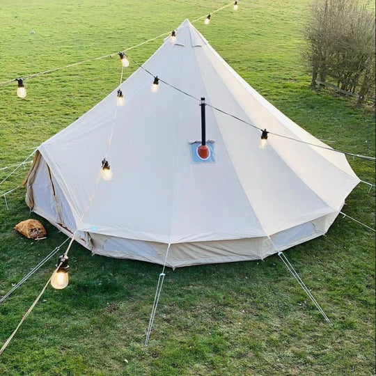 6m Bell Tent With Stove Hole & Flap