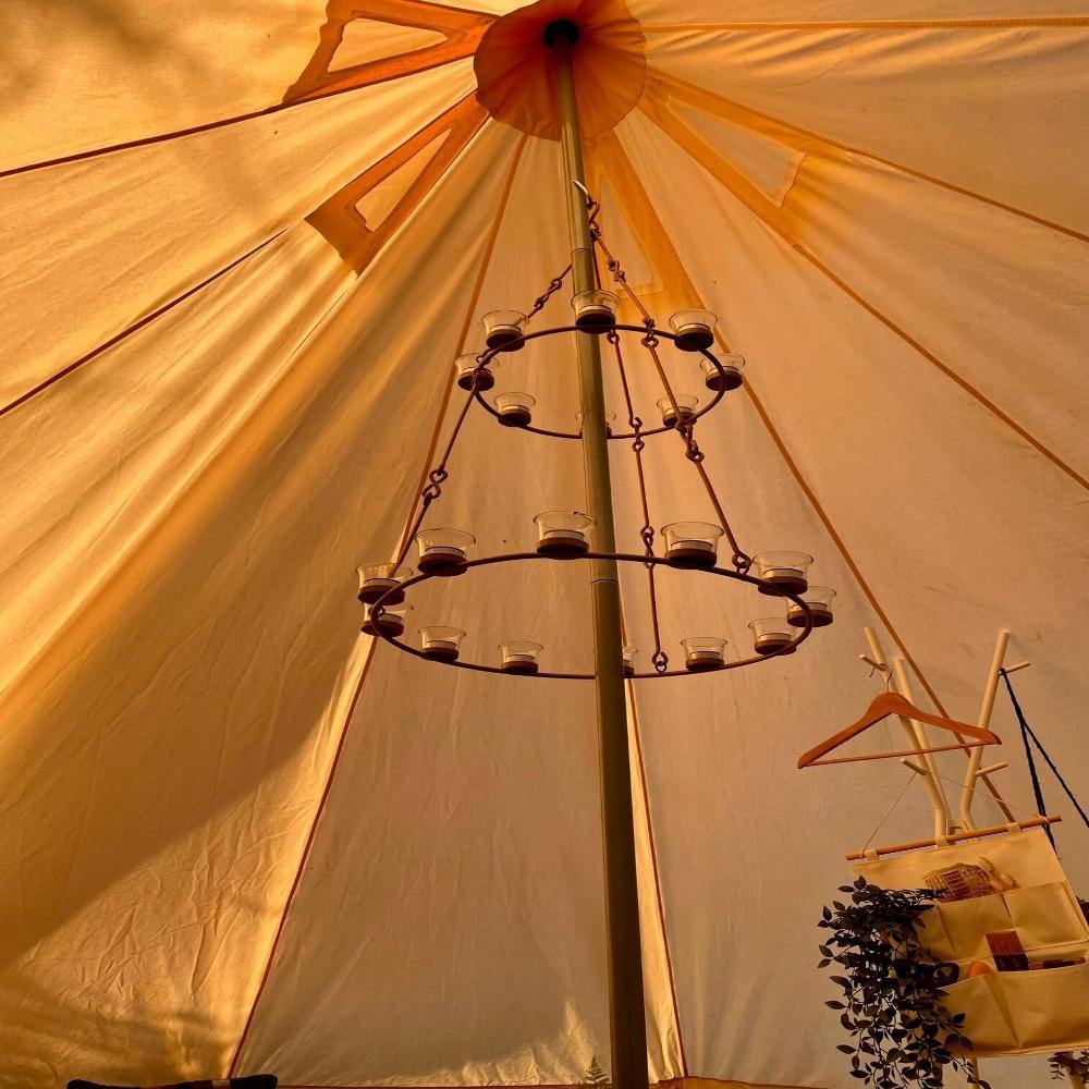 bell tent chandelier led