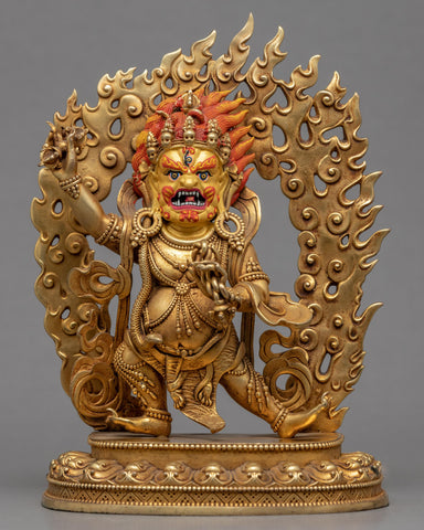 24K Gold Machine Made Vajrapani Kadampa Statue