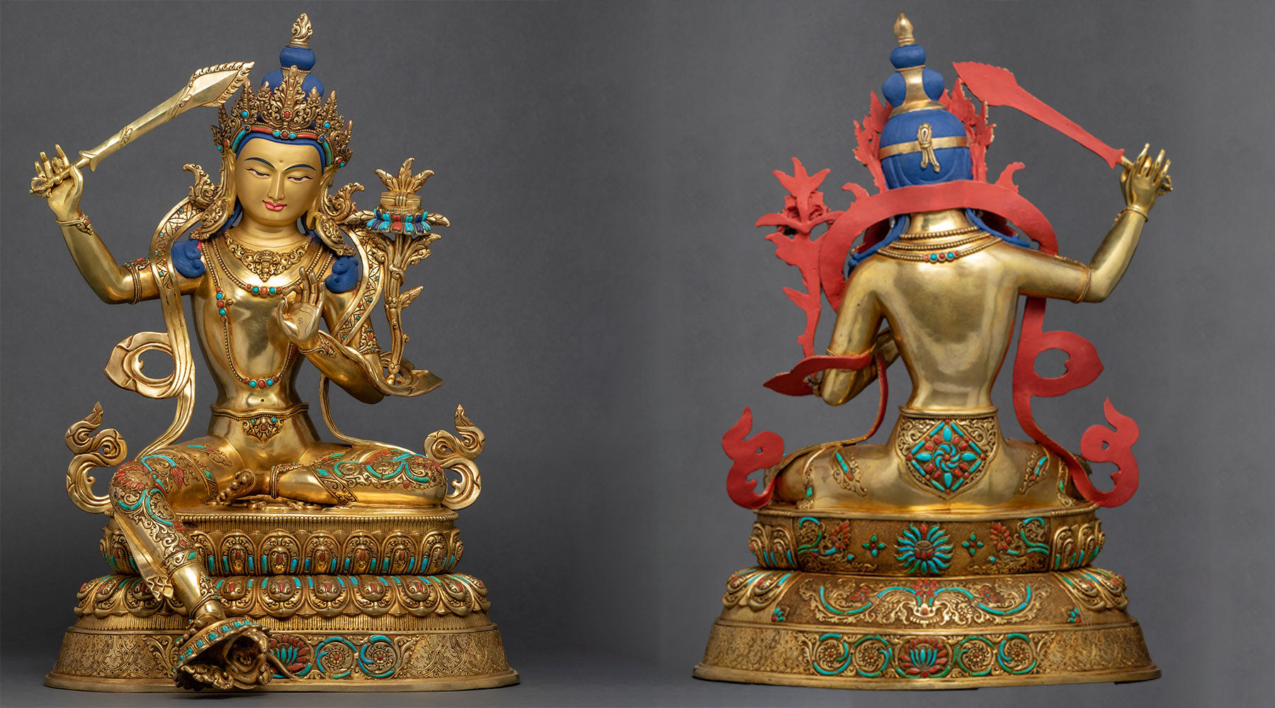 bodhisattva of wisdom manjushri statue