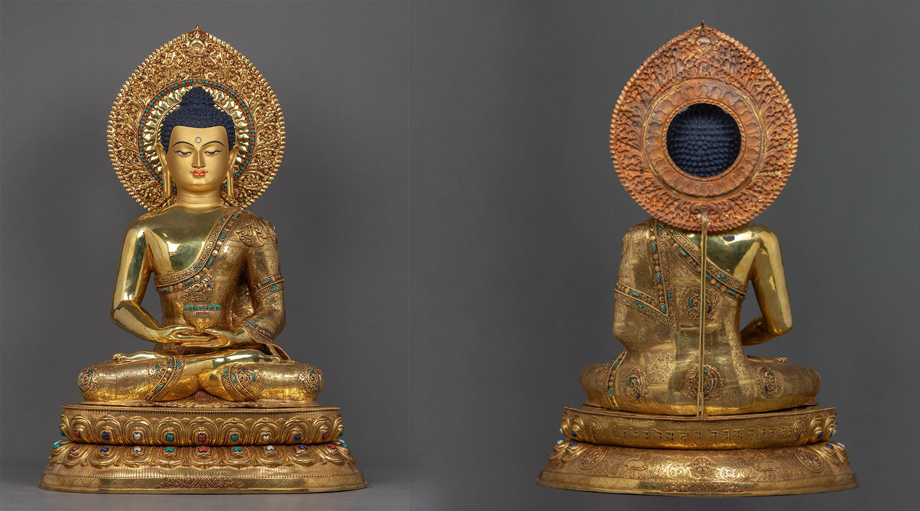 amitabha buddha gold statue