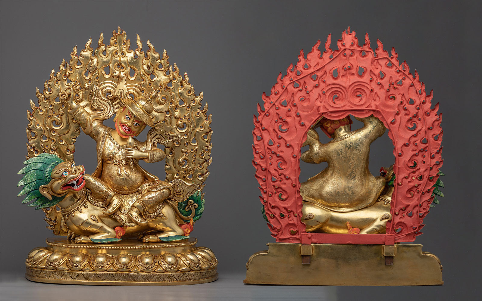 dorje legpa gold statue