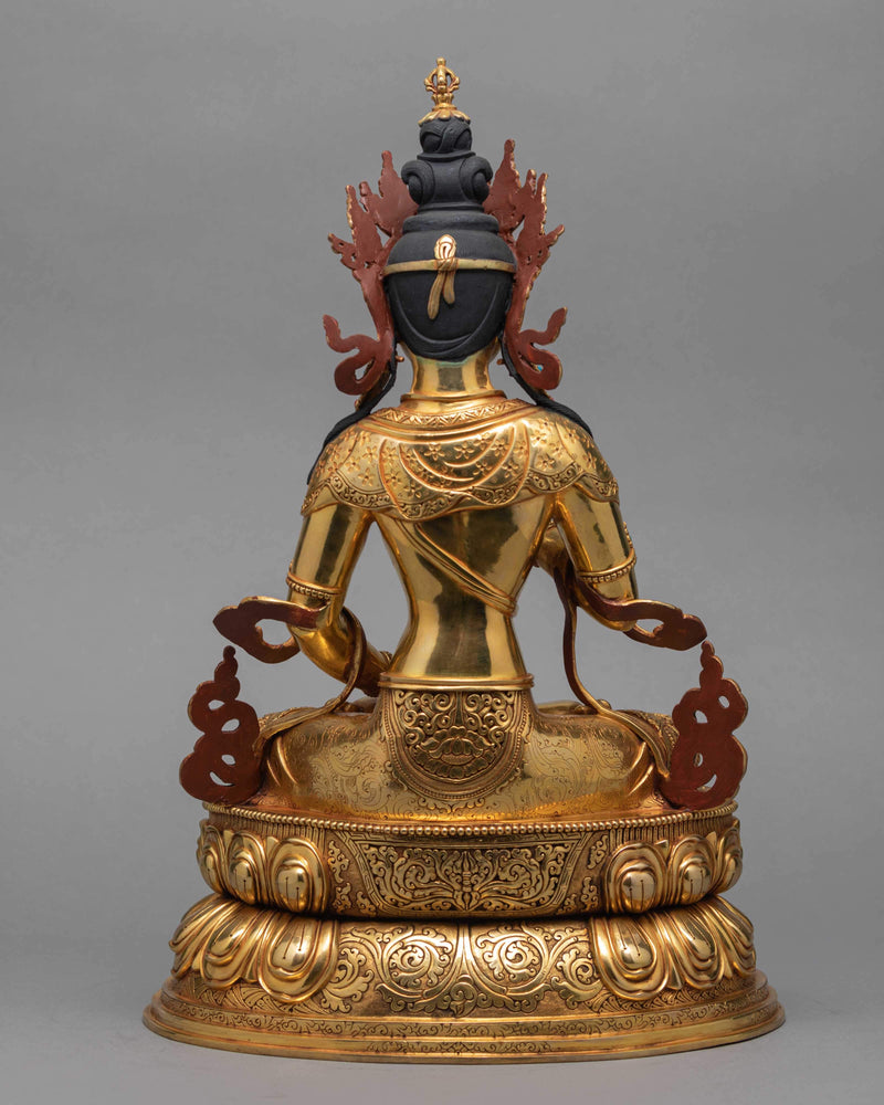 Vajrasattva | Dorje Sempa | 24K Gold Gilded Statue