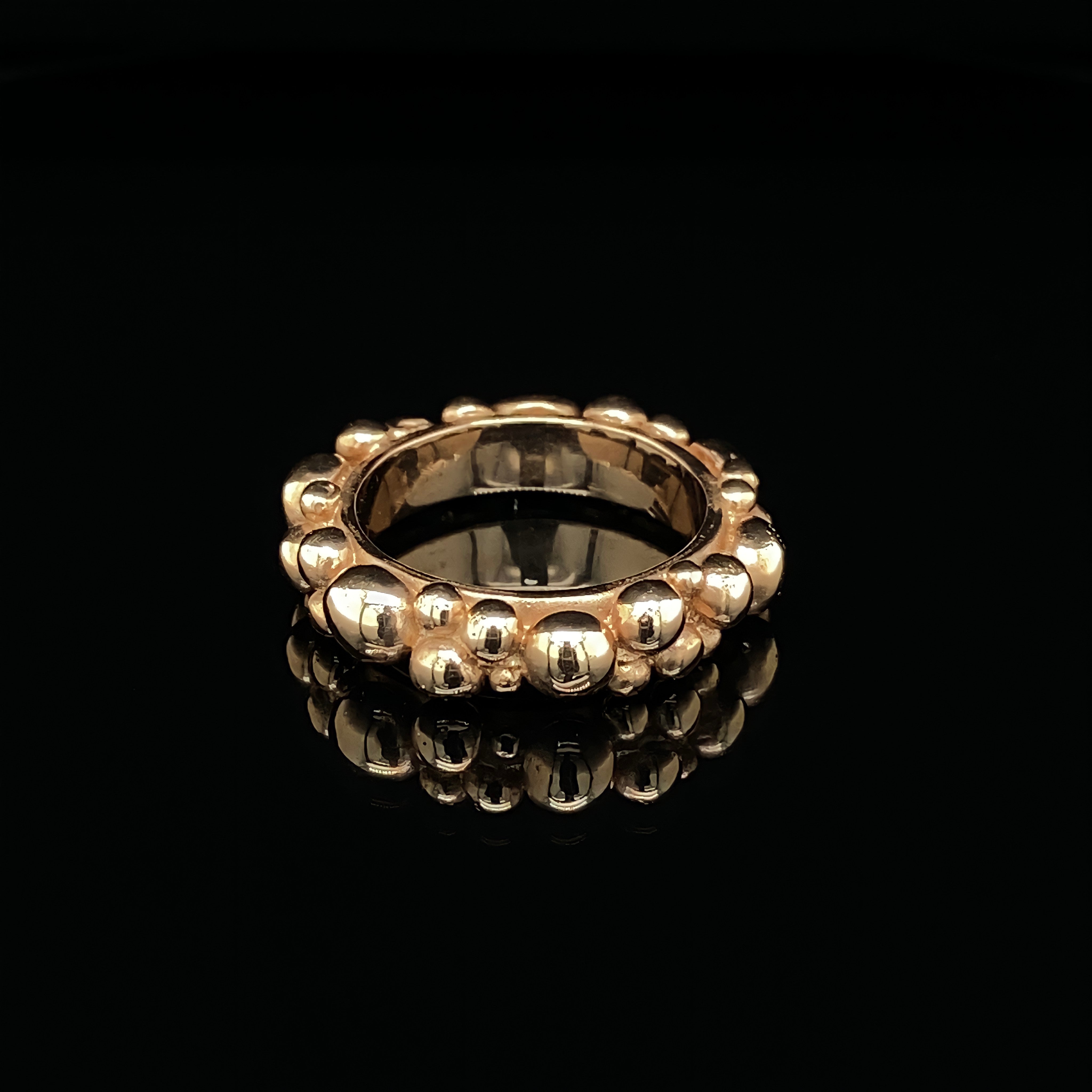 9ct Gold Medium Bubble Band