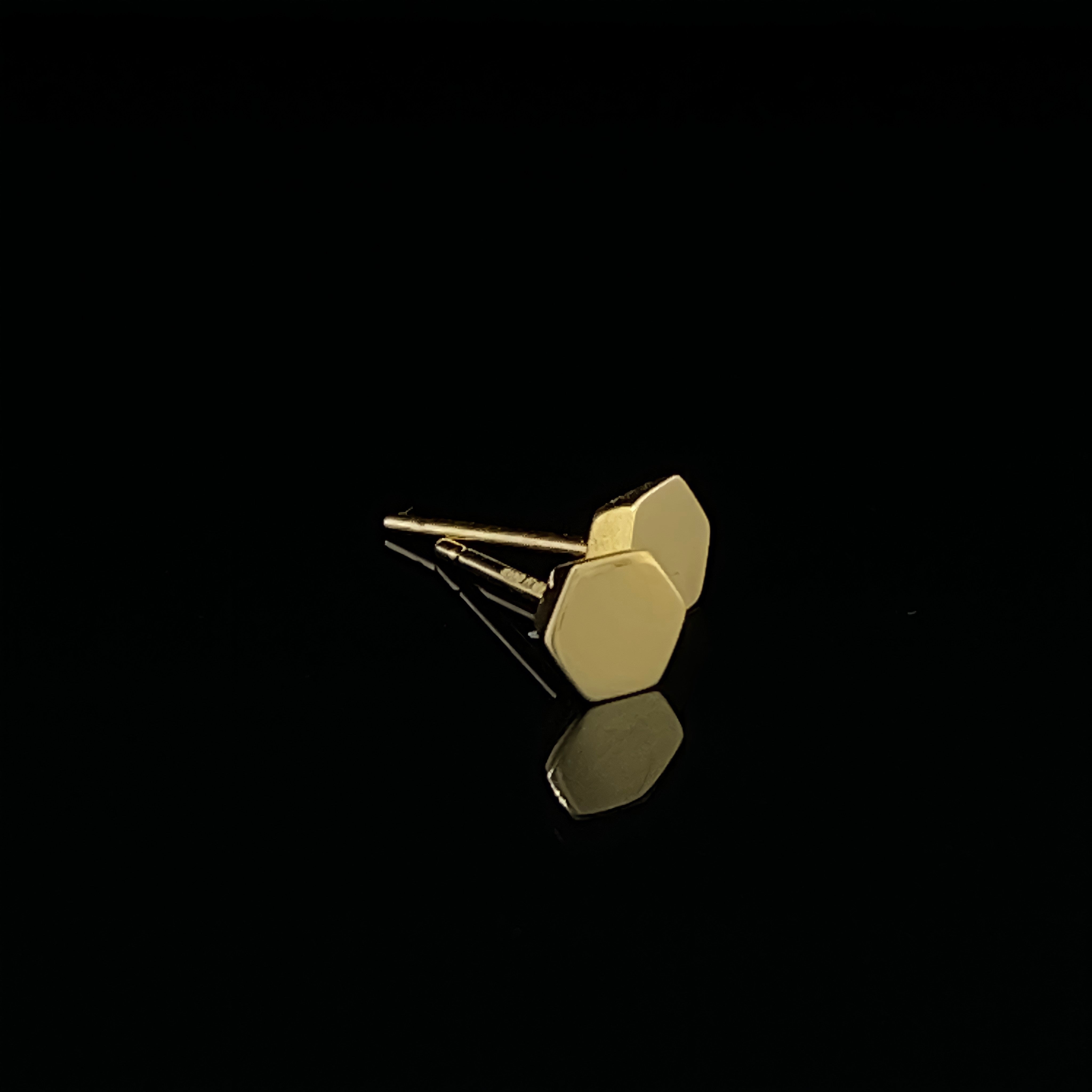 Golds Hex Studs