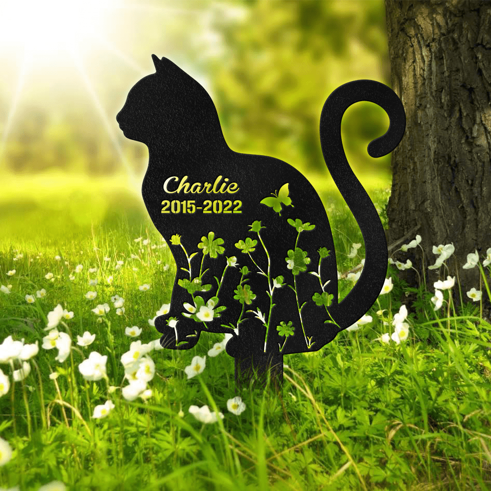 Custom Cat Name Memorial Garden Stake TH10 891541 - GeckoCustom product image