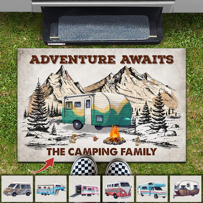 Treble Extreem balans Adventure Awaits Camping Doormat, Camping Gift, RVs Camper, Motor Home —  GeckoCustom