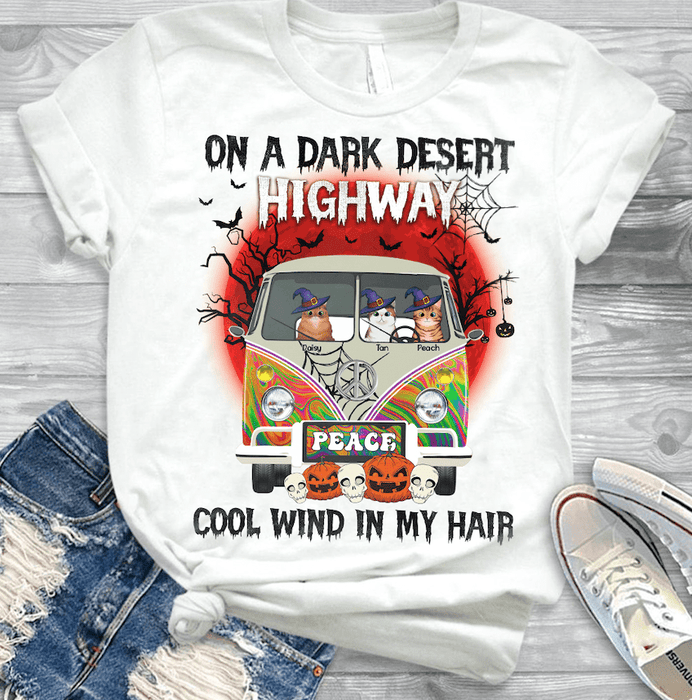 on a dark desert highway cat shirt