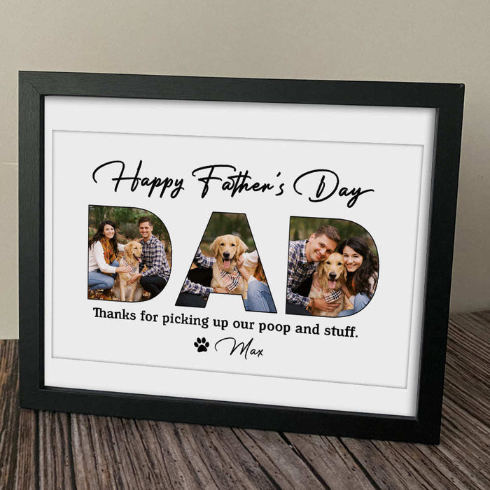 Happy Father's Day, Dog Picture Frame, T368 HN590 — GeckoCustom