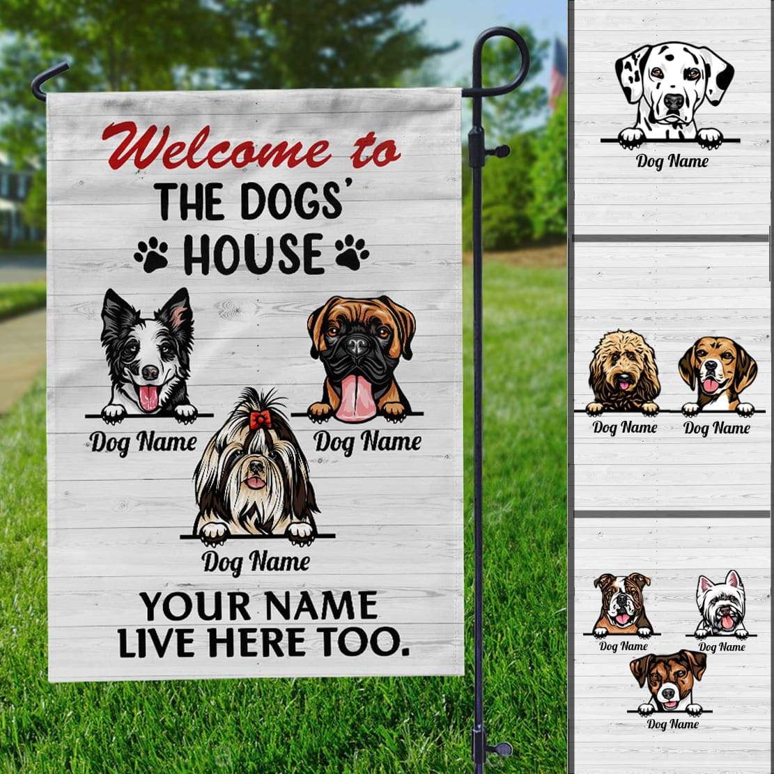 Custom Photo Welcome To Our Home Dog Doormat K228 HN590