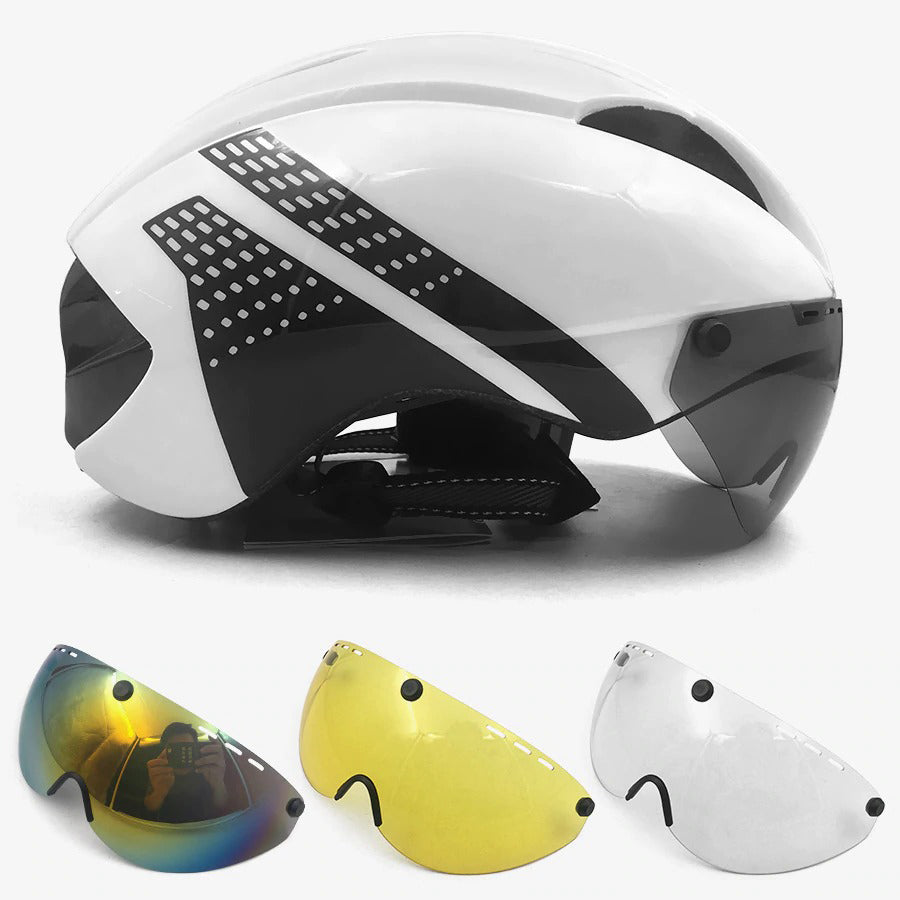 cycling helmet with visor