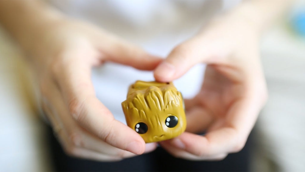 Sfeerbeeld van Anti Stress Friemelkubus 'Baby Groot'